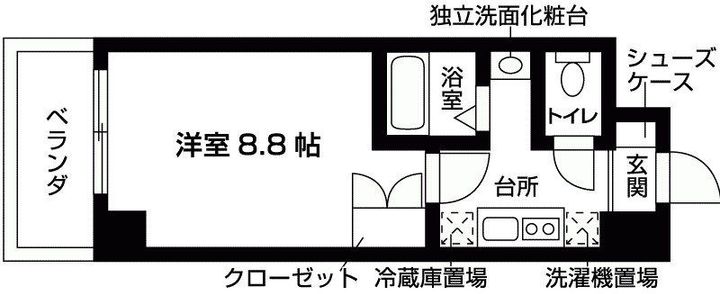 ル・シャンテDIIの間取り