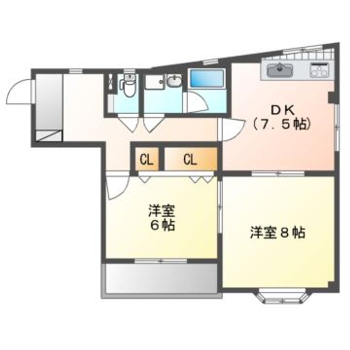 サニーハイムL ※ホームメイト吹田駅前店管理物件の間取り