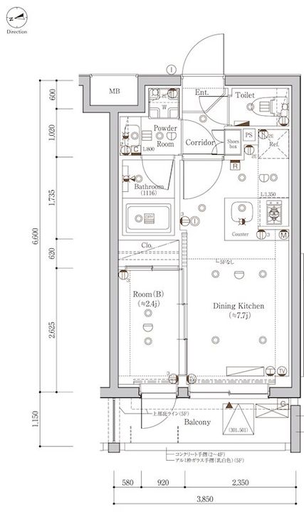 シーフォルム東新宿IIの間取り