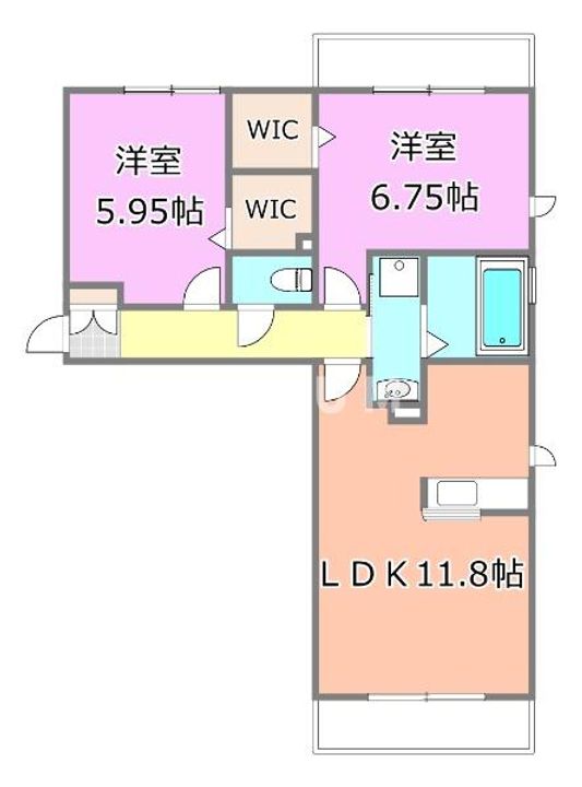 千葉県千葉市中央区祐光4(アパート)の賃貸物件の間取り