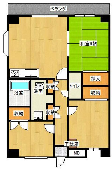 カームコートの間取り