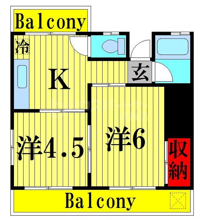コーポサンフラワーの間取り