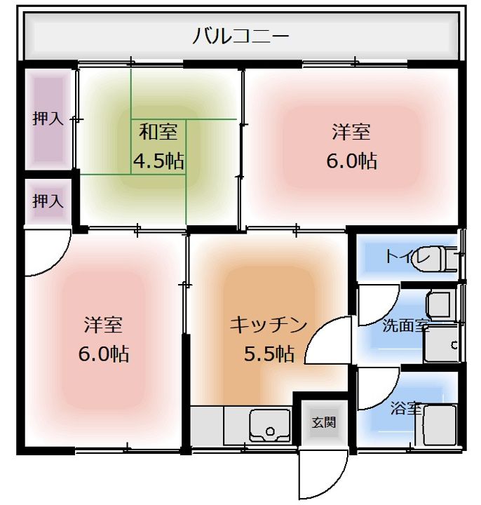 コーポ田島の間取り