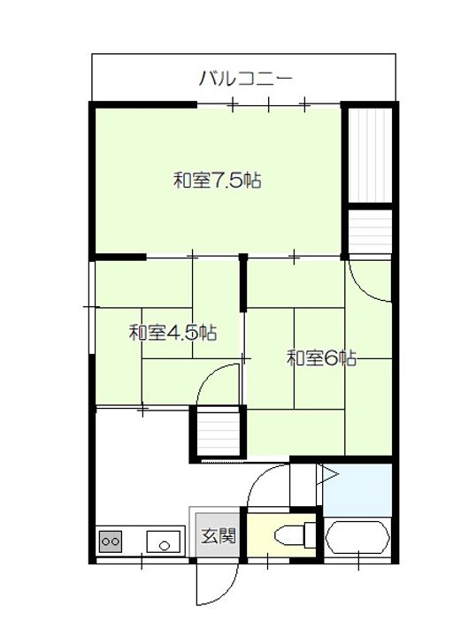 盛美荘の間取り