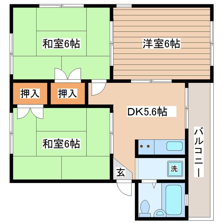 森コーポの間取り