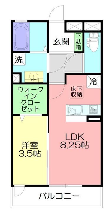 神奈川県横浜市泉区緑園1(アパート)の賃貸物件の間取り