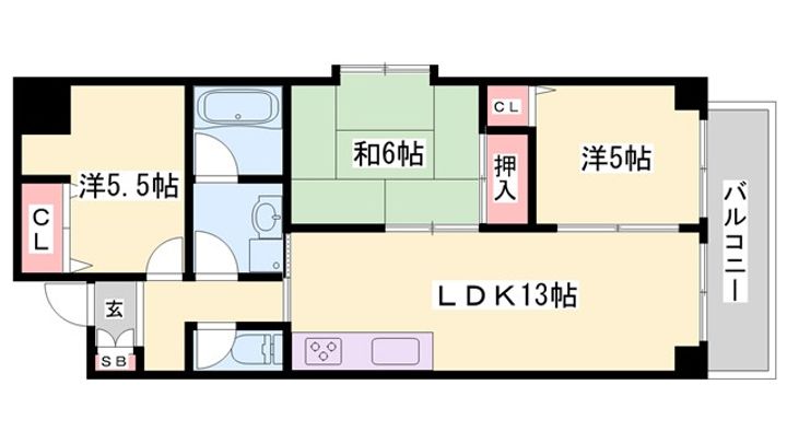 ブルーエスの間取り