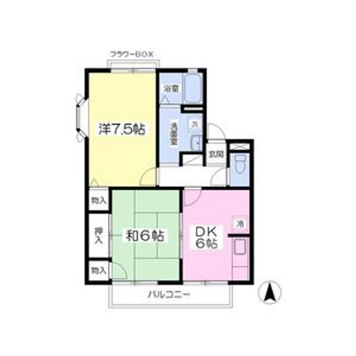 福島県福島市吉倉字名倉(アパート)の賃貸物件の間取り