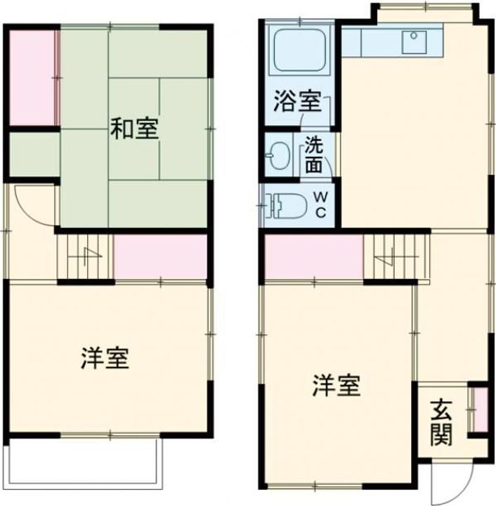 東京都板橋区赤塚5(一戸建)の賃貸物件の間取り