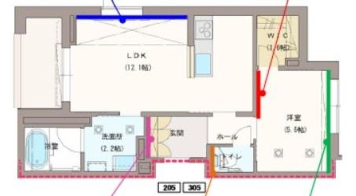 仮称 神通町 シャーメゾンの間取り