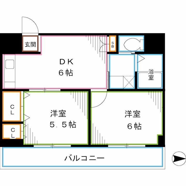 東京都杉並区下井草5(マンション)の賃貸物件の間取り