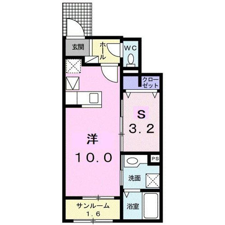 トイロ 蔵子 Aの間取り