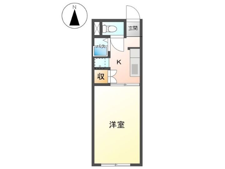 シャトールイAの間取り