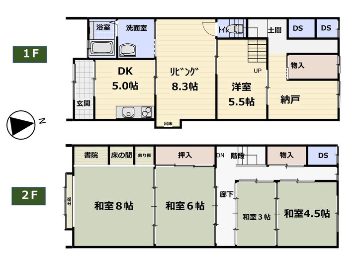 広島県庄原市東城町川西(一戸建)の賃貸物件の間取り