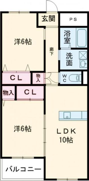 群馬県高崎市東貝沢町1(マンション)の賃貸物件の間取り