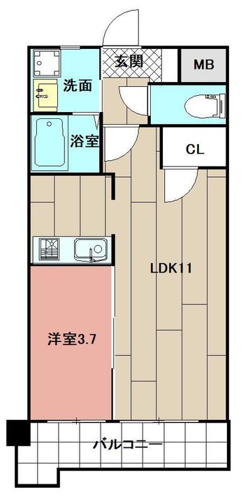 仮称)白銀マンションの間取り