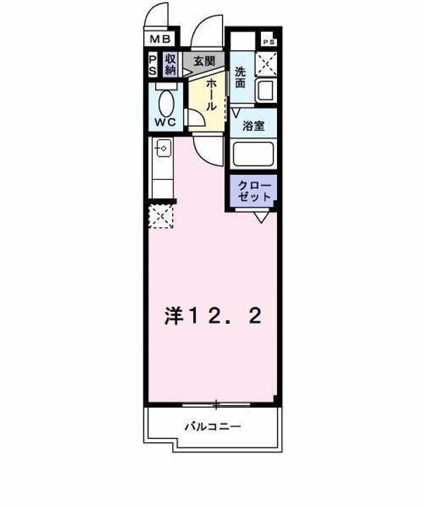 大阪府枚方市大峰元町2(マンション)の賃貸物件の間取り