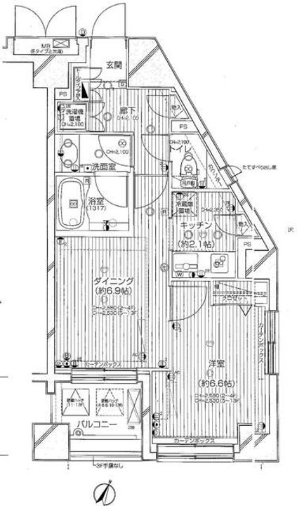 デュオスカーラ西麻布タワーEASTの間取り