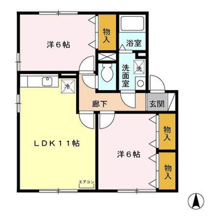 ドルチェ悠遊の間取り