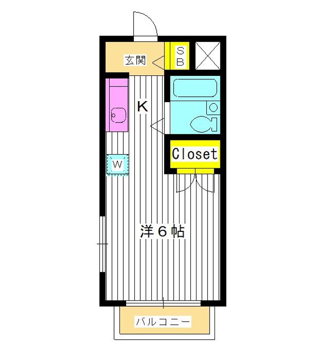 東京都練馬区貫井2(マンション)の賃貸物件の間取り