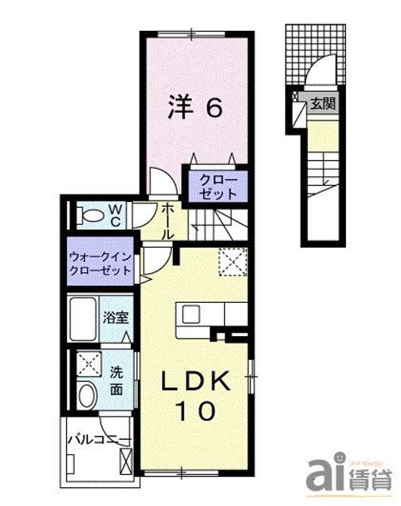 東京都小平市天神町4(アパート)の賃貸物件の間取り