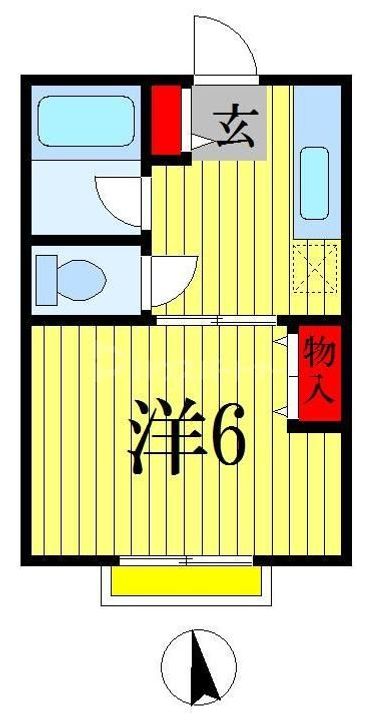 千葉県市川市二俣2(アパート)の賃貸物件の間取り