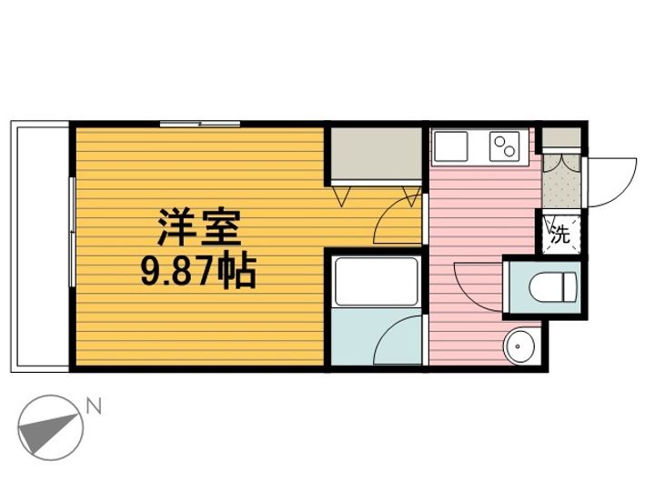 オーチャードヒルズA棟の間取り