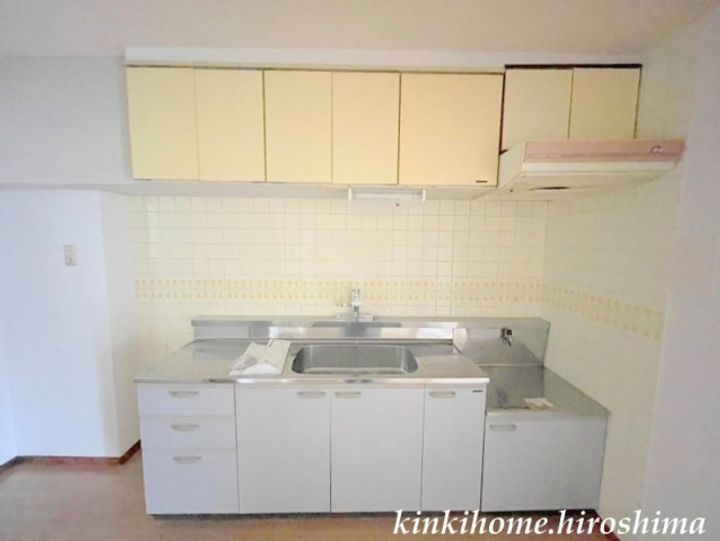 広島県広島市西区草津東1(マンション)の賃貸物件のキッチン