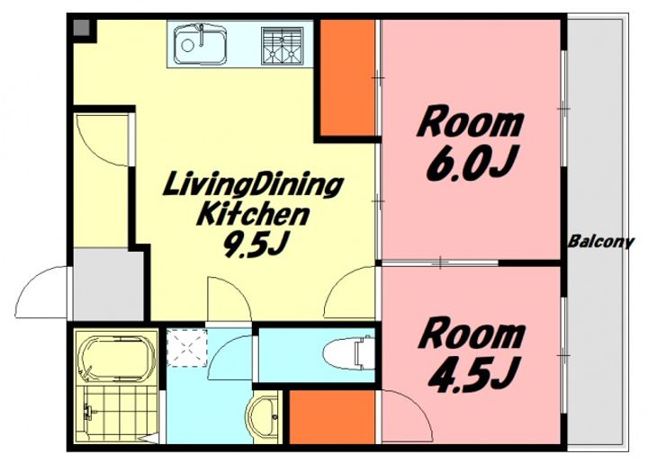 広島県広島市西区草津東1(マンション)の賃貸物件の間取り