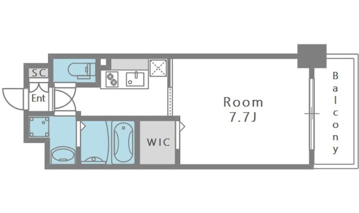 ミラージュパレス新梅田Rioの間取り