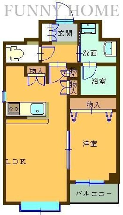 東京都世田谷区若林5(マンション)の賃貸物件の間取り