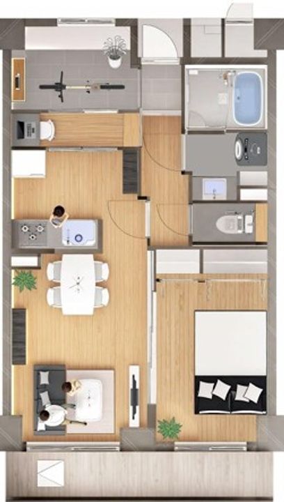 東京都品川区南大井3(マンション)の賃貸物件の間取り