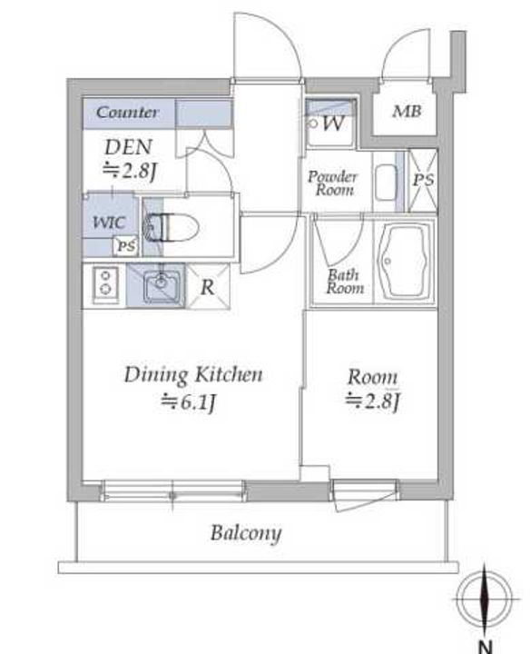 イプセ四谷三丁目の間取り