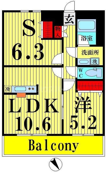 アーバンレックス西新井IIIの間取り