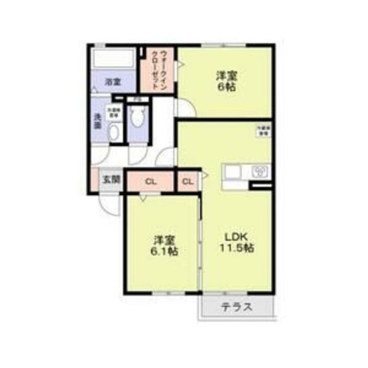 神奈川県相模原市南区上鶴間本町1(アパート)の賃貸物件の間取り