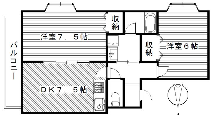 アイランドパレスCの間取り