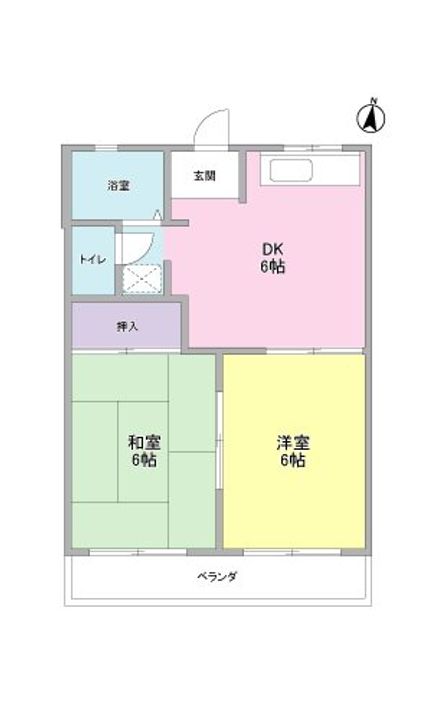 グリーンハイム A棟の間取り