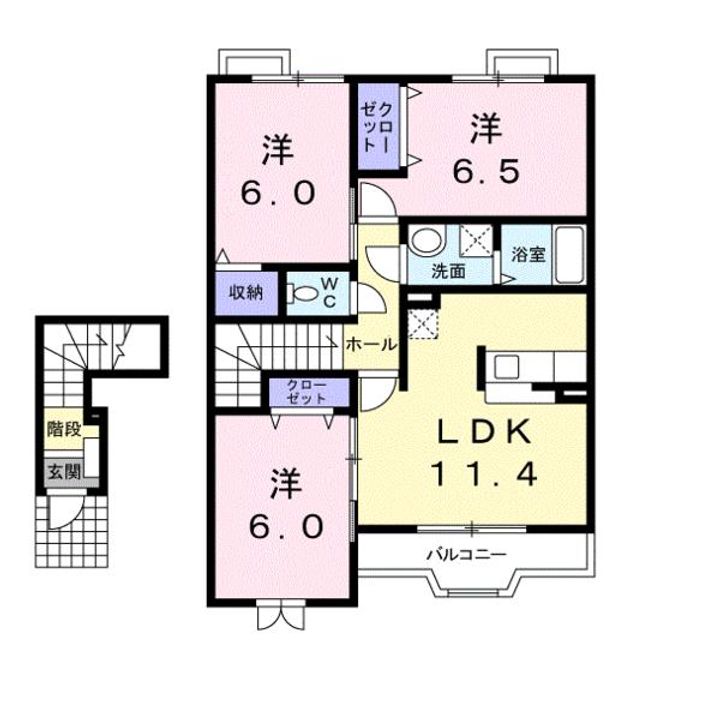 ニューマロンテールBの間取り