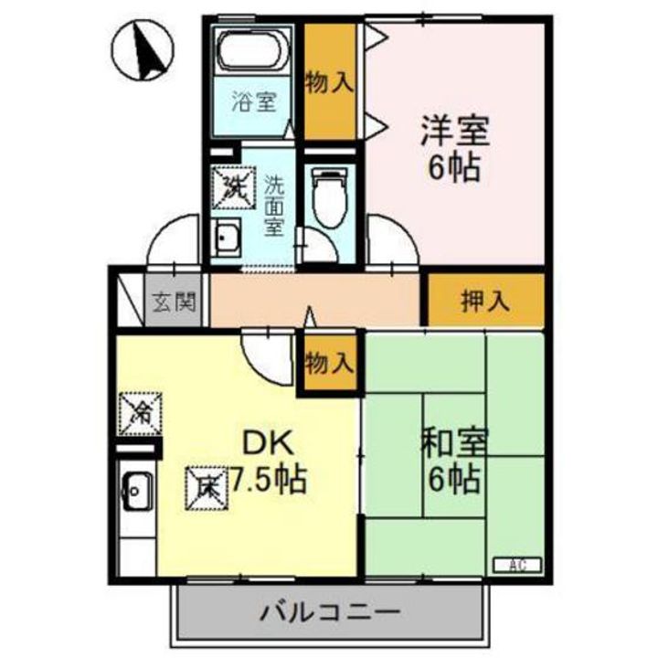 グランドール渡辺の間取り