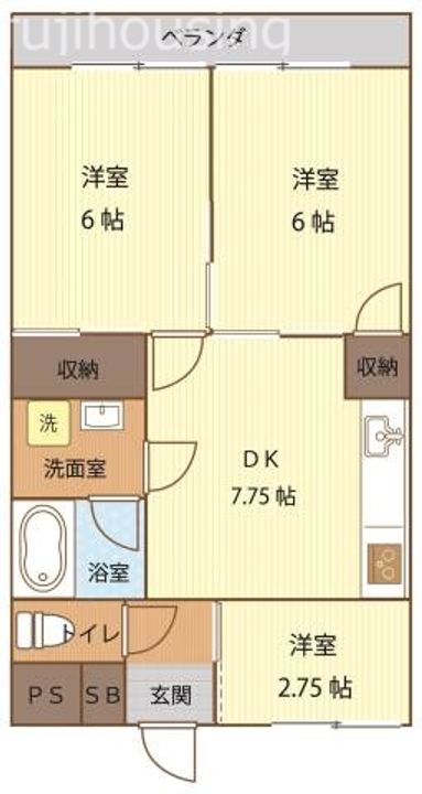 山共ビルの間取り