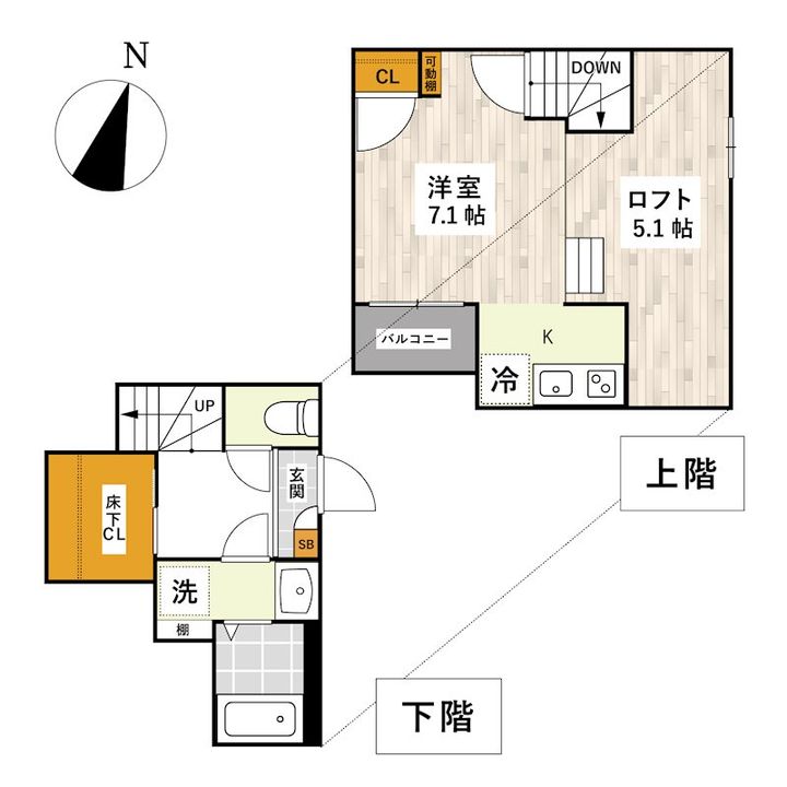ADC武蔵塚クロノスの間取り