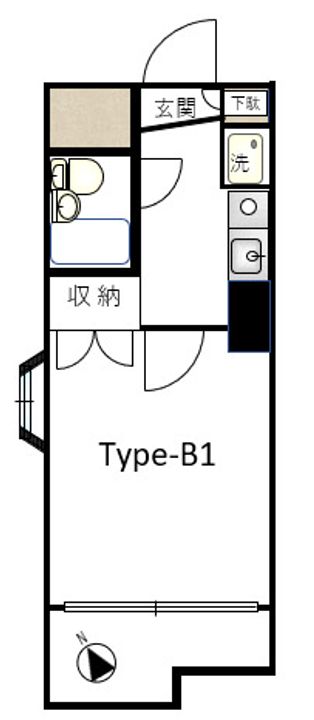 メゾンドール川崎の間取り