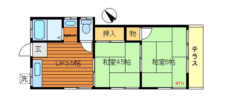 東京都三鷹市井の頭3(アパート)の賃貸物件の間取り