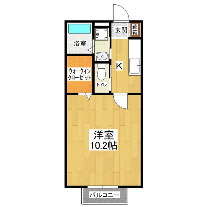 茨城県つくば市玉取(アパート)の賃貸物件の間取り