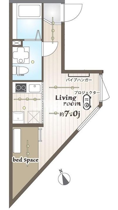 Elysion門前仲町の間取り