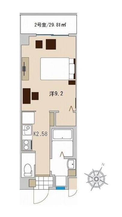 クラスインおもろまち駅前の間取り