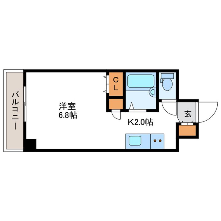 メゾンクレスト北大前IIの間取り