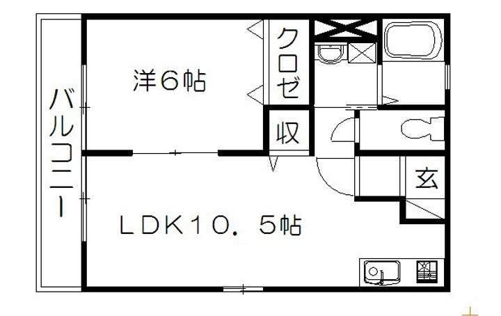 静岡県浜松市中央区上島1(アパート)の賃貸物件の間取り