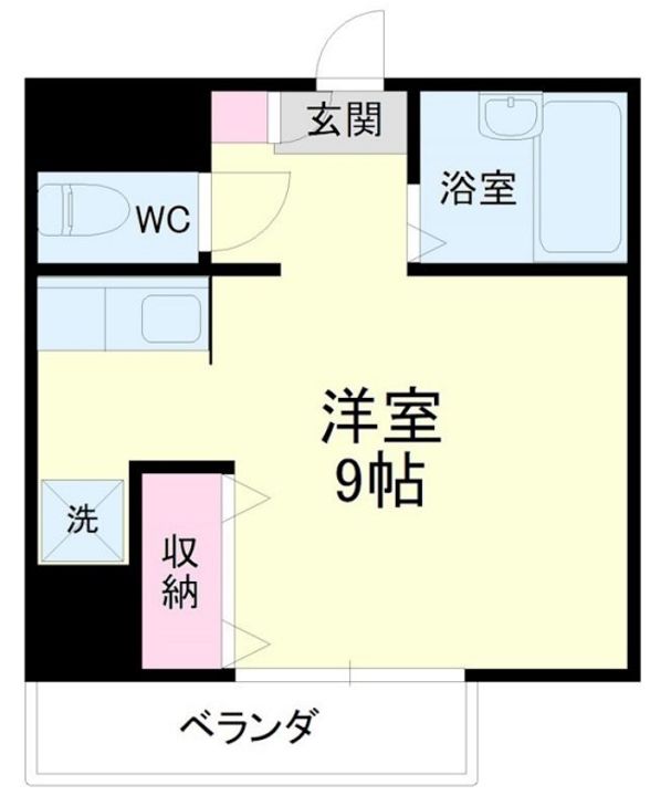 静岡県浜松市中央区板屋町(マンション)の賃貸物件の間取り