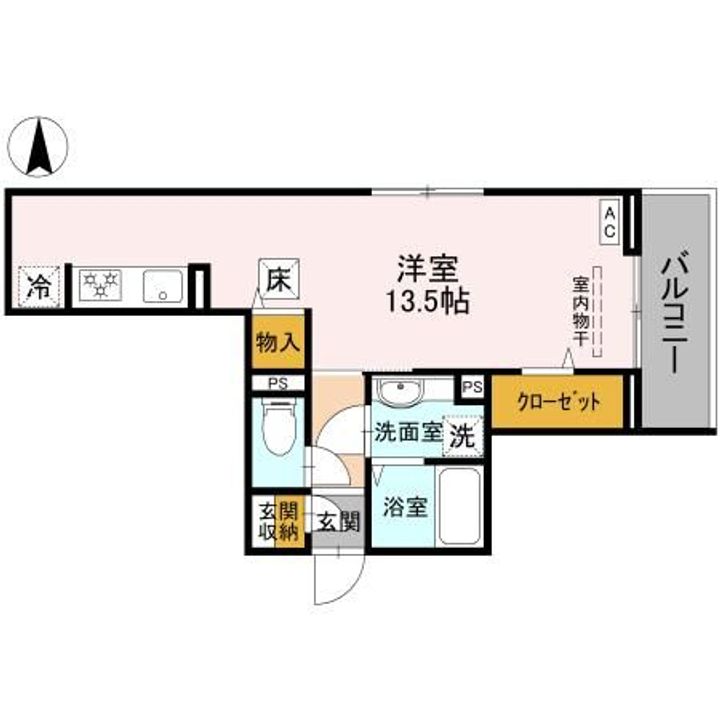 群馬県前橋市紅雲町1(アパート)の賃貸物件の間取り